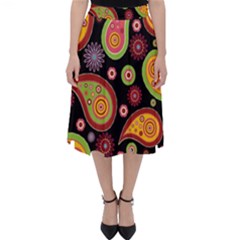 Paisley Pattern Design Classic Midi Skirt by befabulous