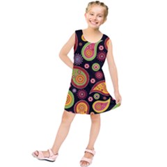 Paisley Pattern Design Kids  Tunic Dress by befabulous