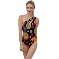 Paisley Pattern Design To One Side Swimsuit by befabulous