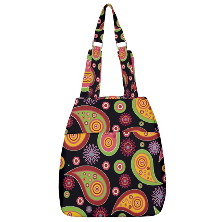 Paisley Pattern Design Center Zip Backpack