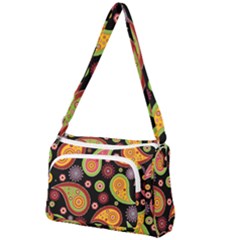 Paisley Pattern Design Front Pocket Crossbody Bag by befabulous