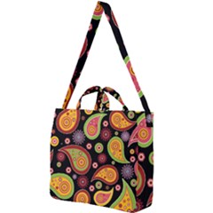 Paisley Pattern Design Square Shoulder Tote Bag by befabulous