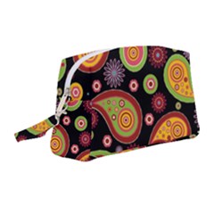 Paisley Pattern Design Wristlet Pouch Bag (medium) by befabulous