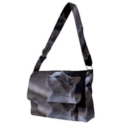 Kitty Full Print Messenger Bag (l) by DimitriosArt