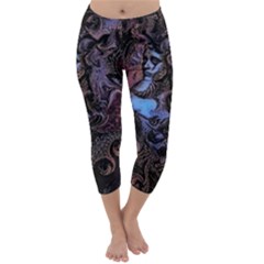 Boho Cthulu Capri Winter Leggings  by MRNStudios