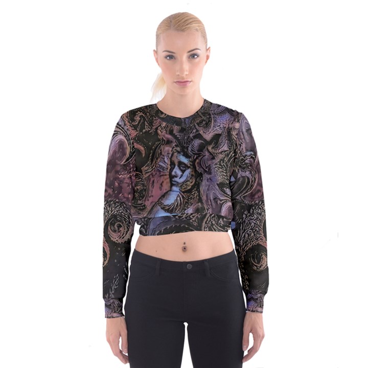 Boho Cthulu Cropped Sweatshirt