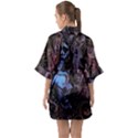 Boho Cthulu Half Sleeve Satin Kimono  View2