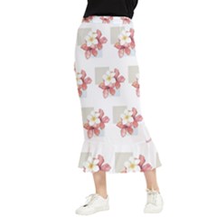 Floral Maxi Fishtail Chiffon Skirt