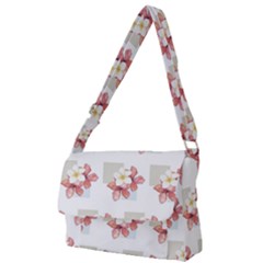 Floral Full Print Messenger Bag (l) by Sparkle