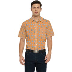 Floral Men s Short Sleeve Pocket Shirt 