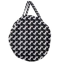 Butterfly Giant Round Zipper Tote by Sparkle