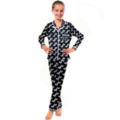 Butterfly Kid s Satin Long Sleeve Pajamas Set