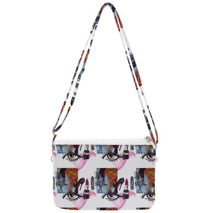 Fashion Faces Double Gusset Crossbody Bag