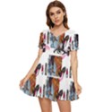 Fashion Faces Tiered Short Sleeve Babydoll Dress View1