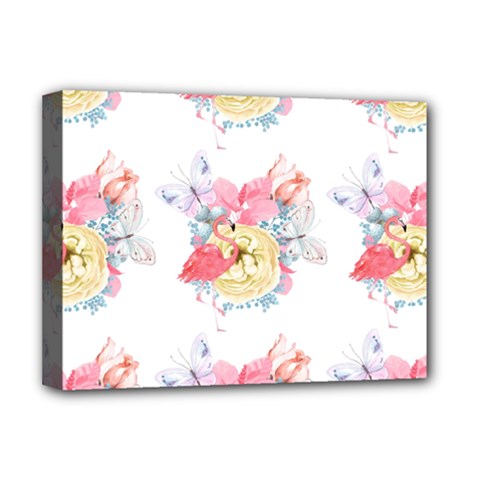 Flamingos Deluxe Canvas 16  X 12  (stretched)  by Sparkle