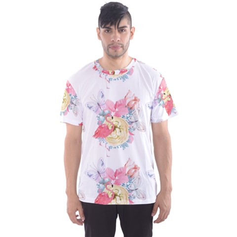 Flamingos Men s Sport Mesh Tee by Sparkle