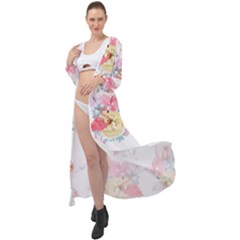 Flamingos Maxi Chiffon Beach Wrap by Sparkle