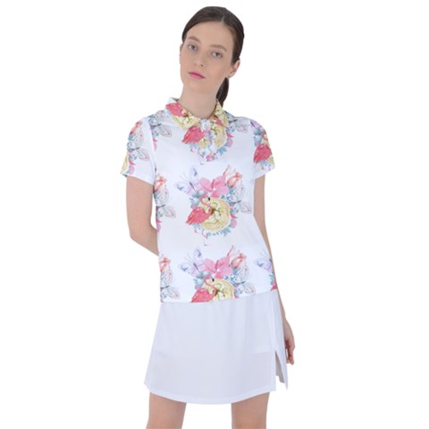 Flamingos Women s Polo Tee by Sparkle