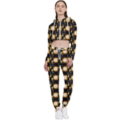 Digitalart Cropped Zip Up Lounge Set