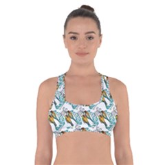 Nature Birds Cross Back Sports Bra by Sparkle