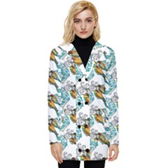 Nature Birds Button Up Hooded Coat  by Sparkle