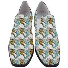 Nature Birds Women Slip On Heel Loafers by Sparkle