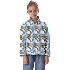 Nature Birds Kids  Half Zip Hoodie