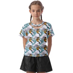 Nature Birds Kids  Front Cut Tee