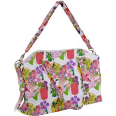 Flowers Pattern Canvas Crossbody Bag by Sparkle