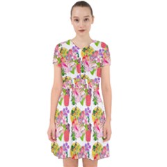 Flowers Pattern Adorable In Chiffon Dress by Sparkle