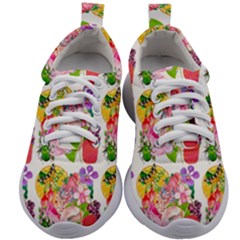 Flowers Pattern Kids Athletic Shoes