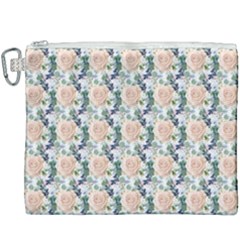 Flowers Pattern Canvas Cosmetic Bag (xxxl) by Sparkle