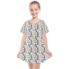 Flowers Pattern Kids  Smock Dress by Sparkle