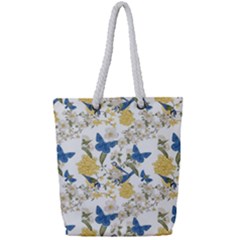 Birds Full Print Rope Handle Tote (small) by Sparkle