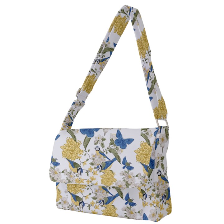 Birds Full Print Messenger Bag (S)