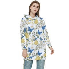 Birds Women s Long Oversized Pullover Hoodie