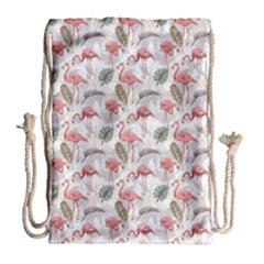 Flamingos Drawstring Bag (large) by Sparkle