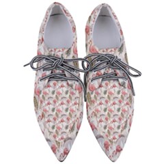 Flamingos Pointed Oxford Shoes by Sparkle