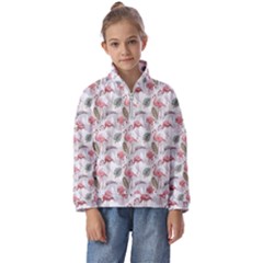 Flamingos Kids  Half Zip Hoodie