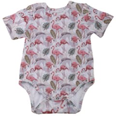 Flamingos Baby Short Sleeve Onesie Bodysuit by Sparkle