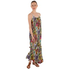 Tiger King Cami Maxi Ruffle Chiffon Dress by Sparkle