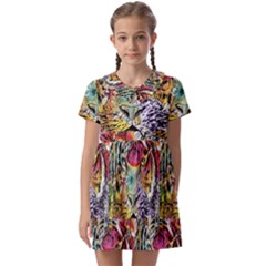 Tiger King Kids  Asymmetric Collar Dress by Sparkle