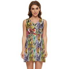 Tiger King Tiered Sleeveless Mini Dress