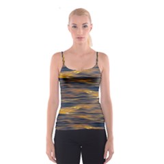 Sunset Waves Pattern Print Spaghetti Strap Top by dflcprintsclothing