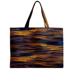 Sunset Waves Pattern Print Zipper Mini Tote Bag by dflcprintsclothing