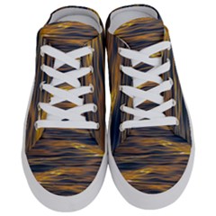 Sunset Waves Pattern Print Half Slippers by dflcprintsclothing