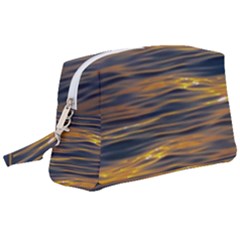 Sunset Waves Pattern Print Wristlet Pouch Bag (large) by dflcprintsclothing