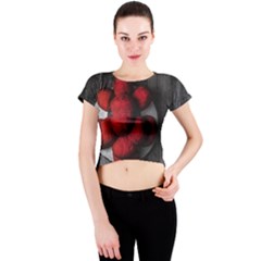 Bollenhut Crew Neck Crop Top by schwarzwaldfoto