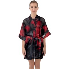 Bollenhut Half Sleeve Satin Kimono  by schwarzwaldfoto