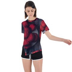 Bollenhut Asymmetrical Short Sleeve Sports Tee